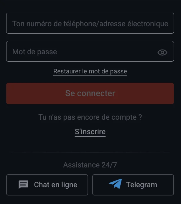 Comment se connecter à Pin Up