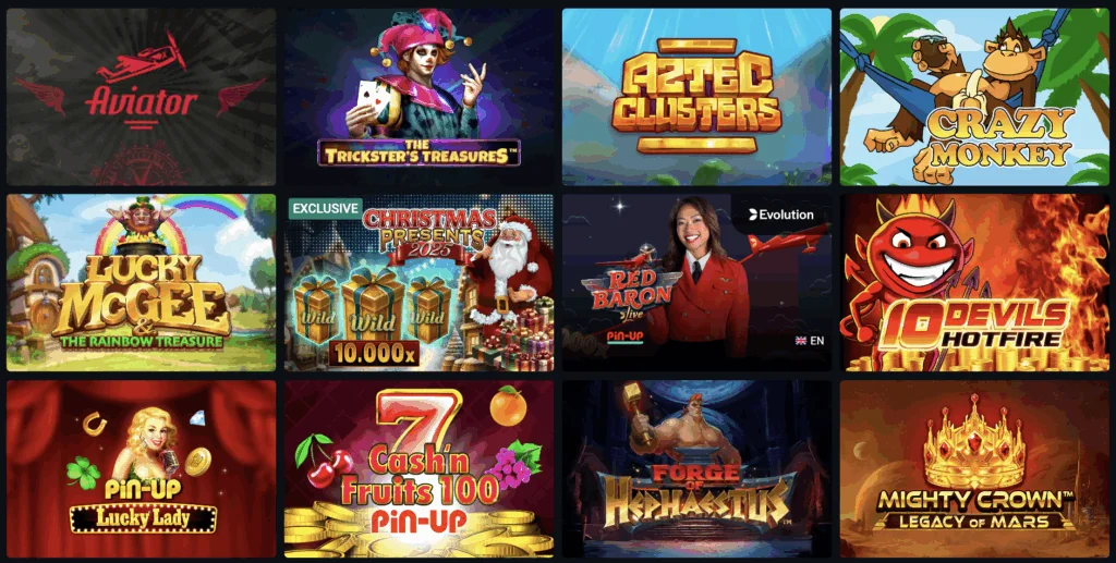 Machines à sous en Pin Up Casino